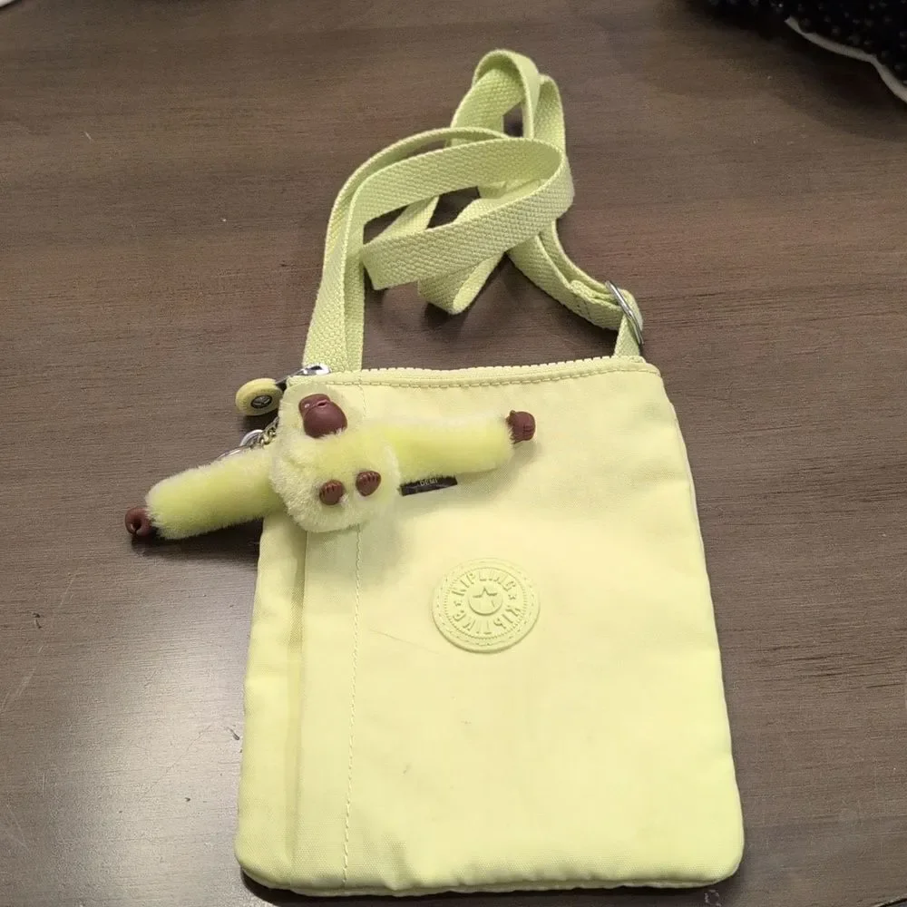 Kipling Chester Small Crossbody Shoulder Bag in Lime Green